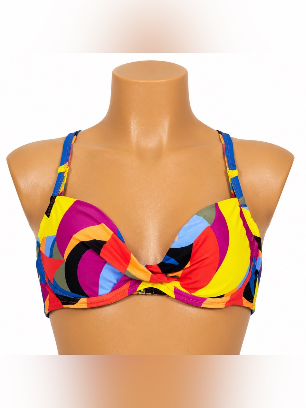Catalina Abstract Print Underwire Bikini Top NWT Size Medium 8-10